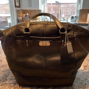 Coach Black Leather Bag